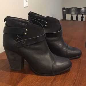 Rag and Bone Harrow Black leather bootie, worn 2x.